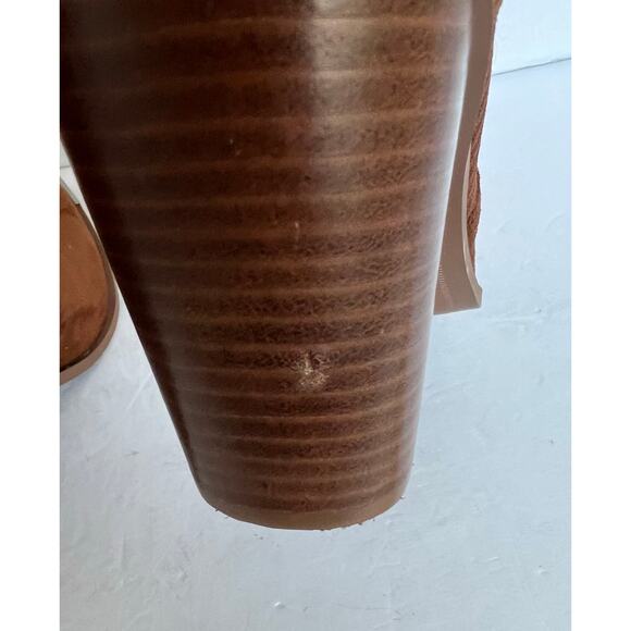 NWOT STEVEN NY Reeve Brown Suede Mid Calf Block Heel Pull On Sock Boots Sz 9.5M - Picture 10 of 10